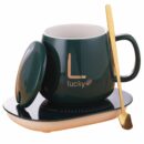 Lucky Tasses et sous tasse en céramique