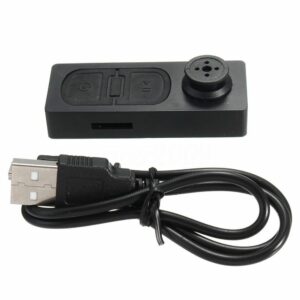 Mini caméra espion bouton de chemise