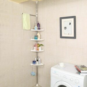 Étagère d'angle et organisateur de salle de bain