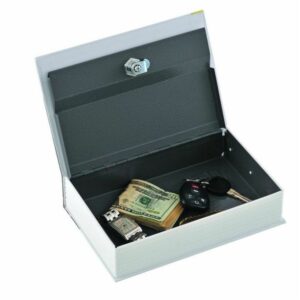 Boîte de rangement secrète pour l'argent et les pièces en forme de dictionnaire anglais en acier sécurisé